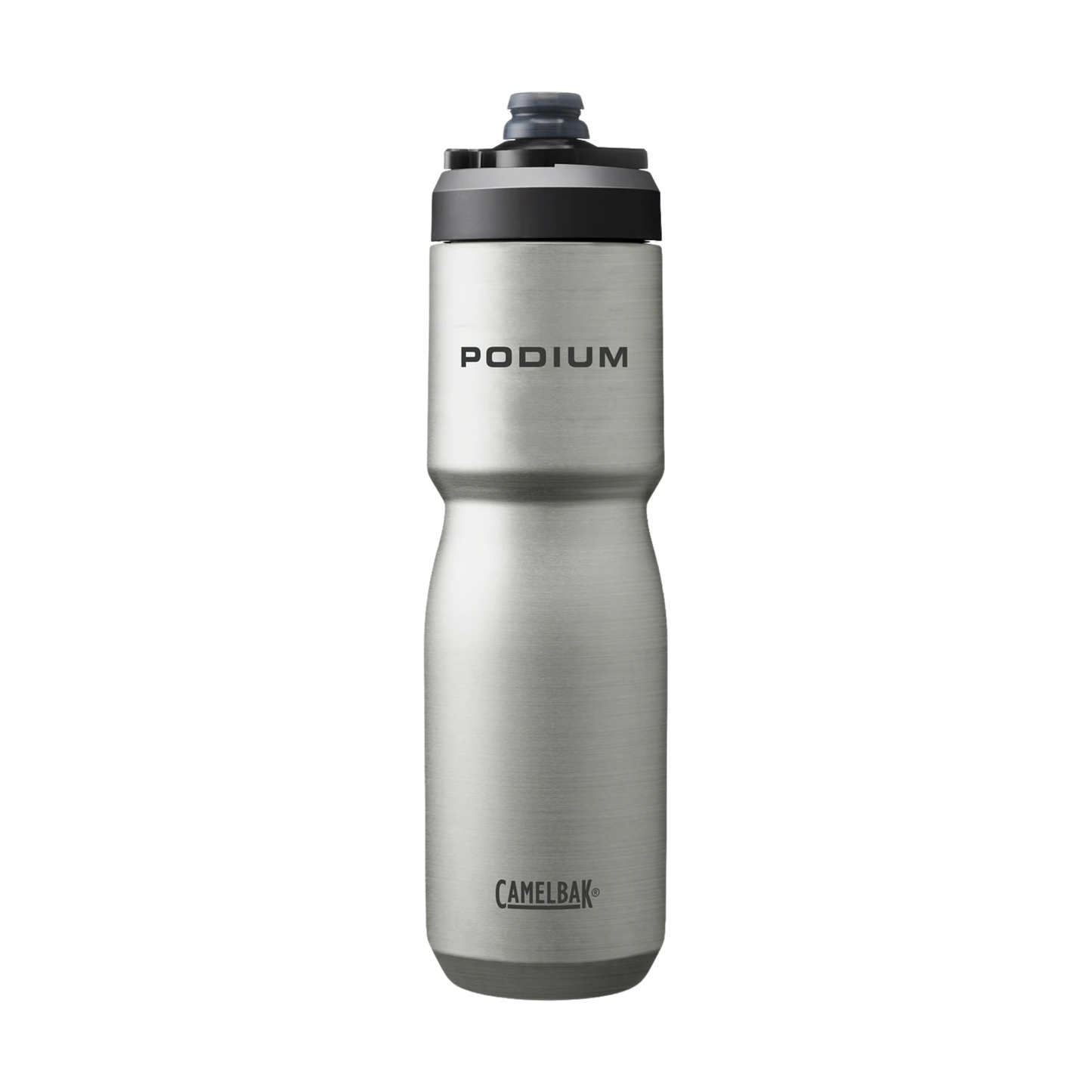 Camelbak Podium Steel 22oz bottle closeup view in Stainless