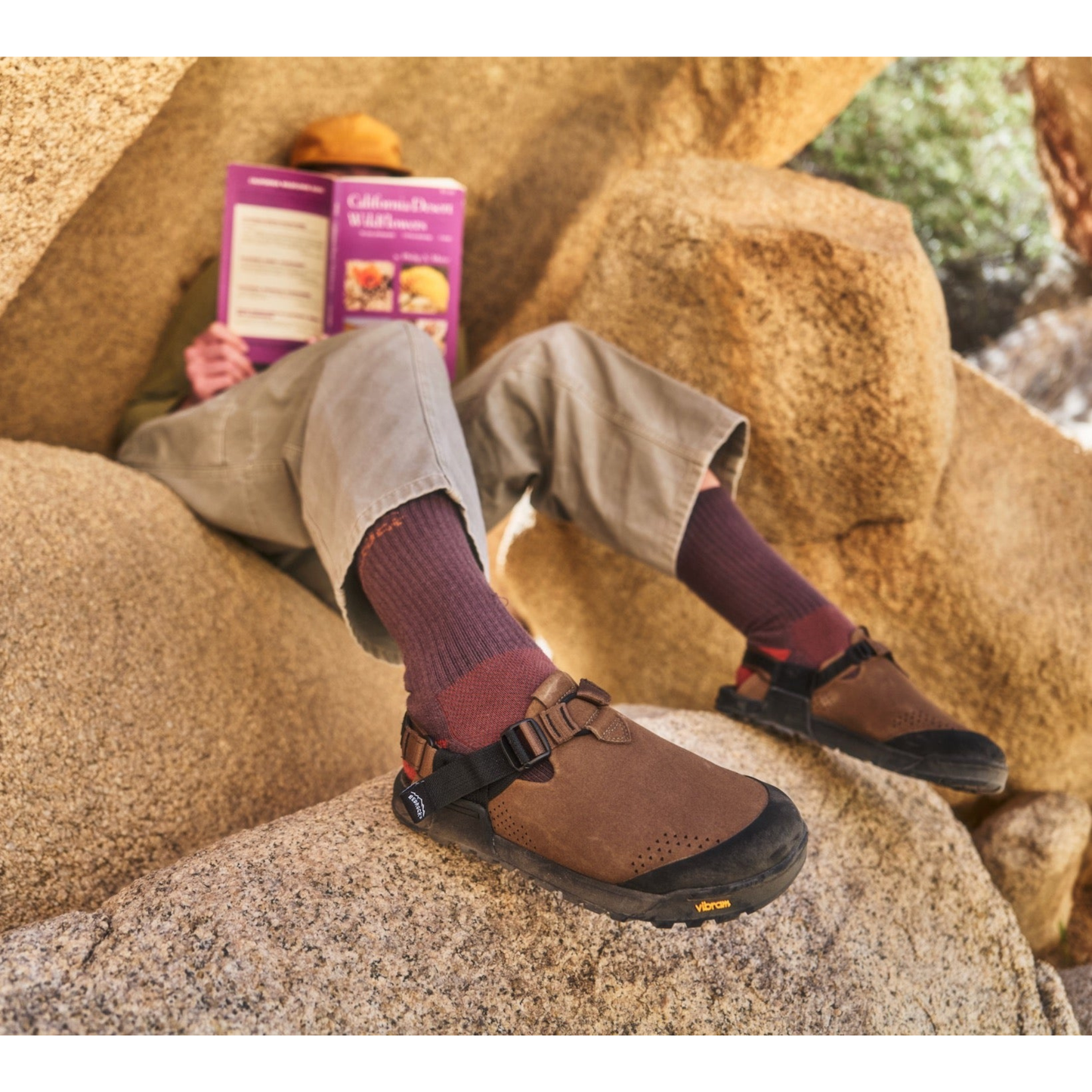 Synthetic Suede Mountain Clog