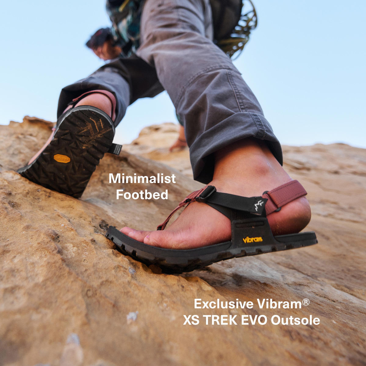 Bedrock Sandals Cairn Evo On Rocky Hike