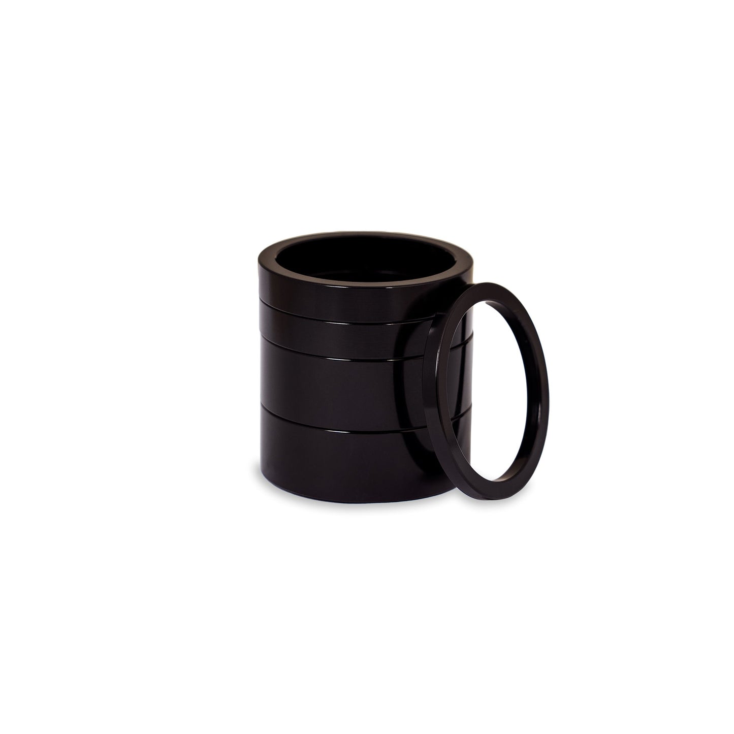 Chris King headset spacer kit in black anodized finish