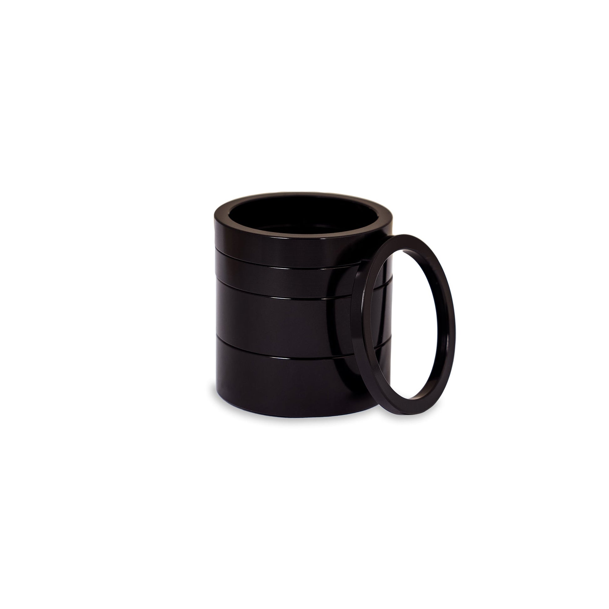 Chris King headset spacer kit in black anodized finish