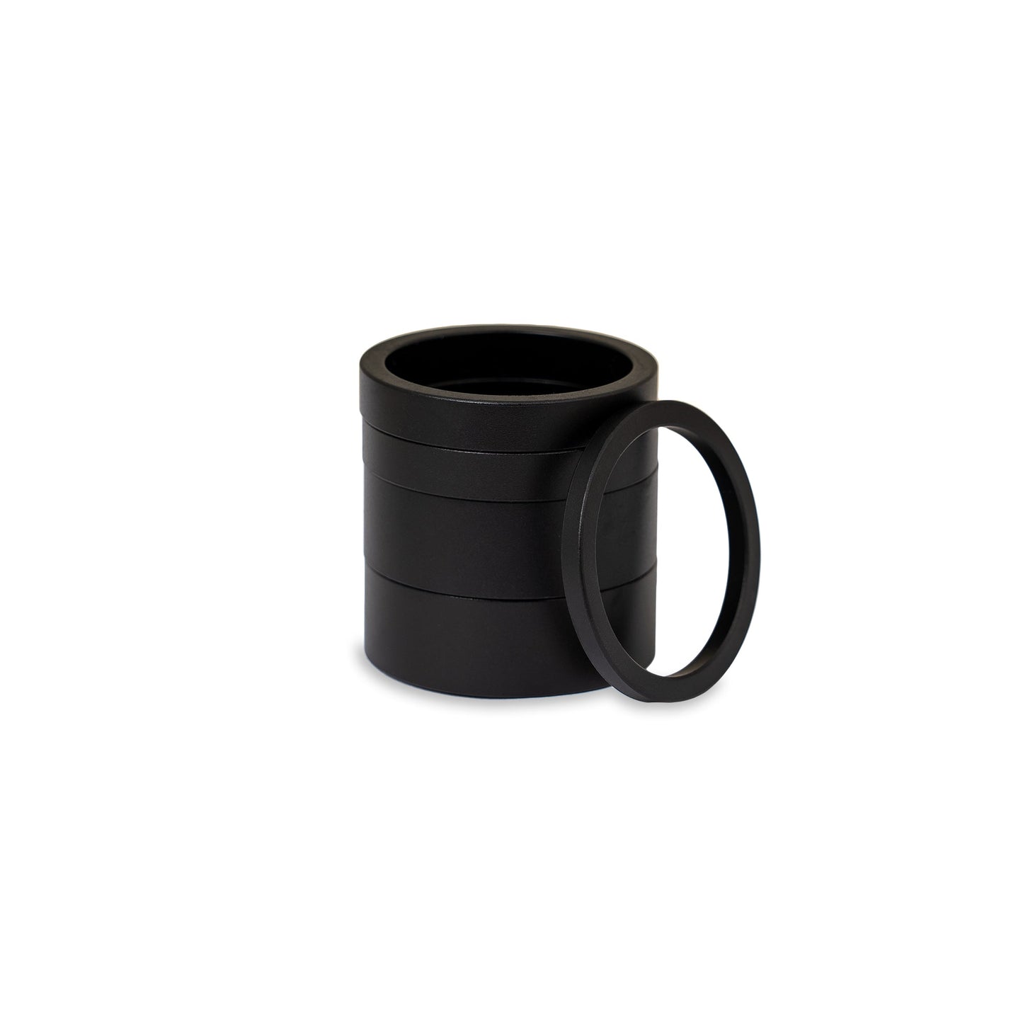 Chris King headset spacer kit in matte jet  finish