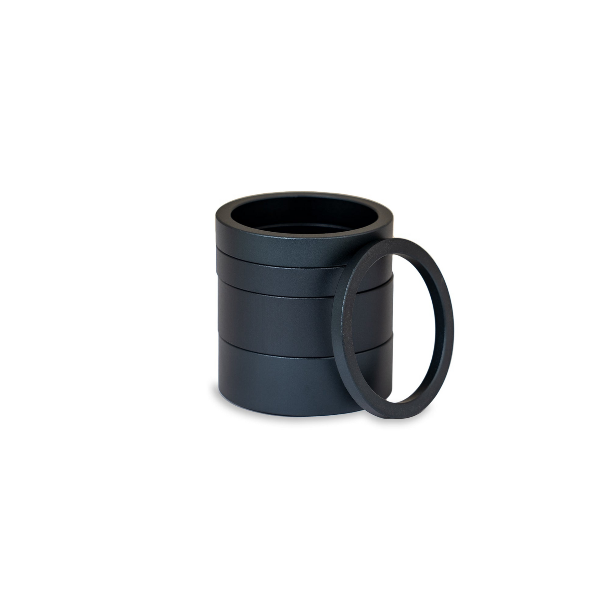 Chris King headset spacer kit in midnight anodized finish