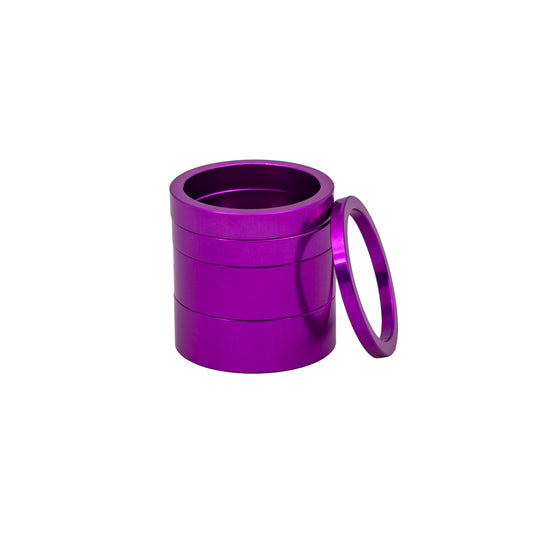 Chris King headset spacer kit in anodized violet finish