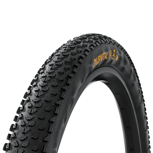 Close-up of Continental Dubnital sidewall and tread pattern