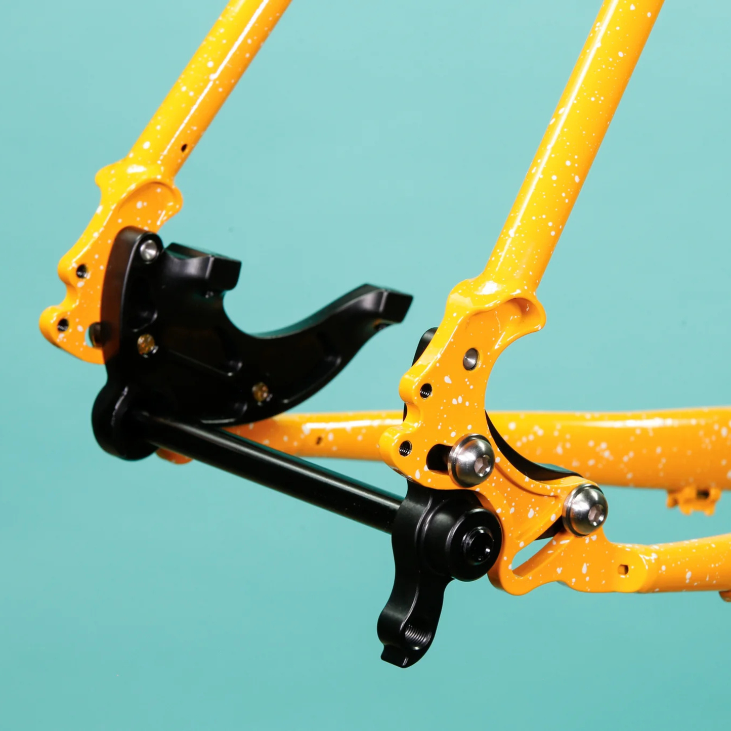 Crust Bikes Evasion frameset rear axle close up view