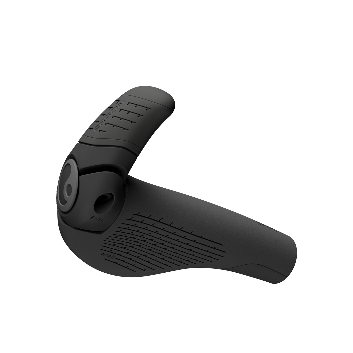 Ergon GP2 Evo Grips with ergonomic wing design and 2-finger bar ends view from under side