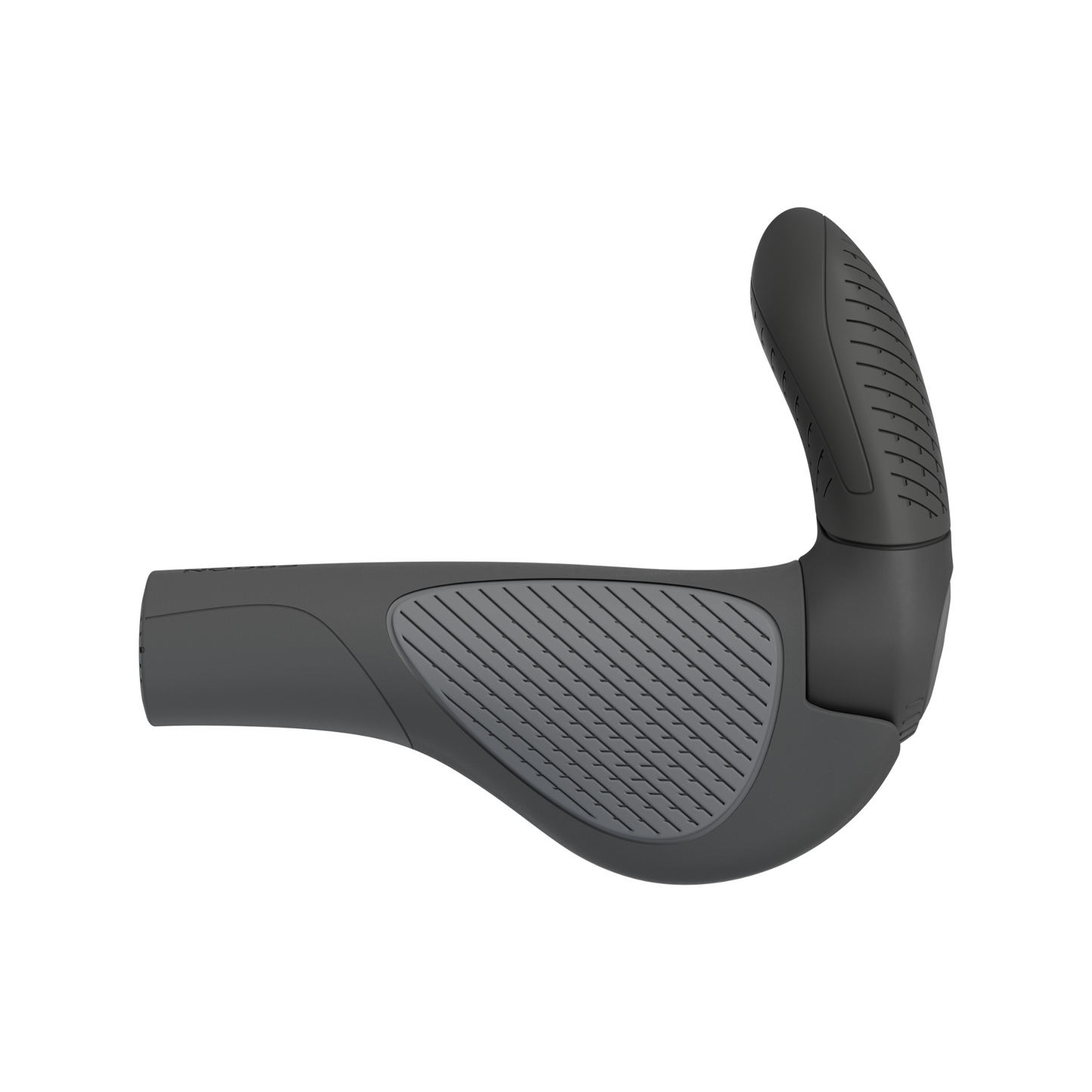 Ergon GP3 Evo Grips with ergonomic wing design and 3-finger bar ends top view