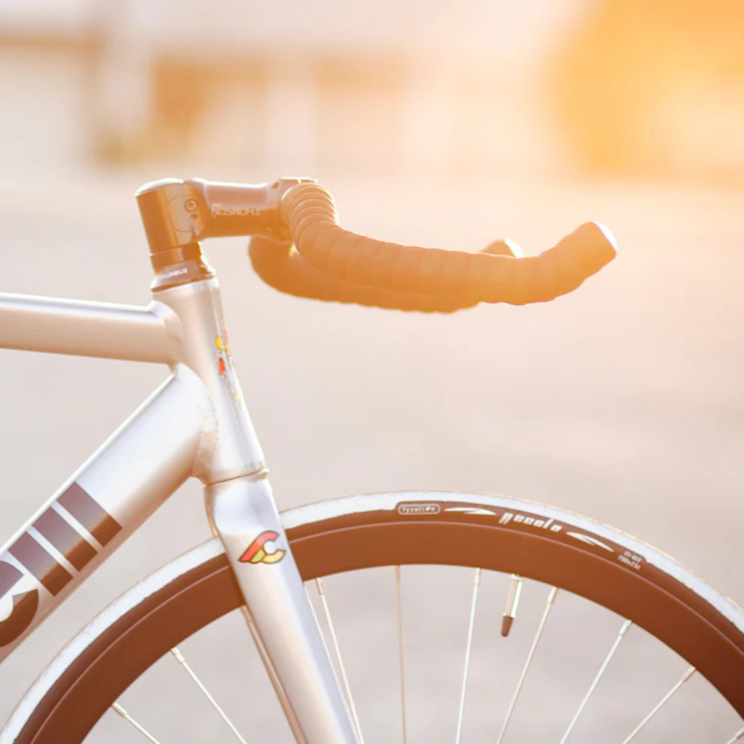 Fyxation Rodeo Pursuit handlebar in black bullhorn style installed in a bicycle, driving side view