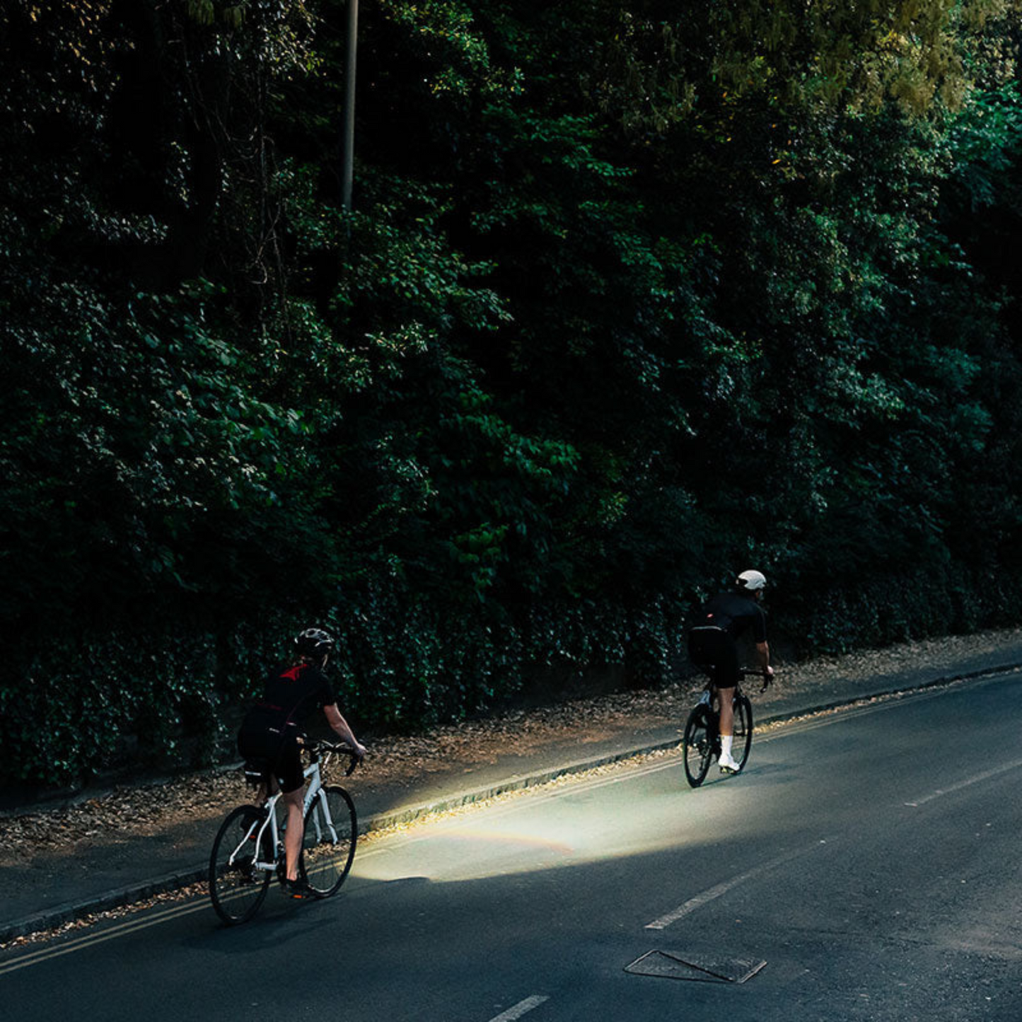 Magicshine EVO 1700 underneath-mounted light out riding