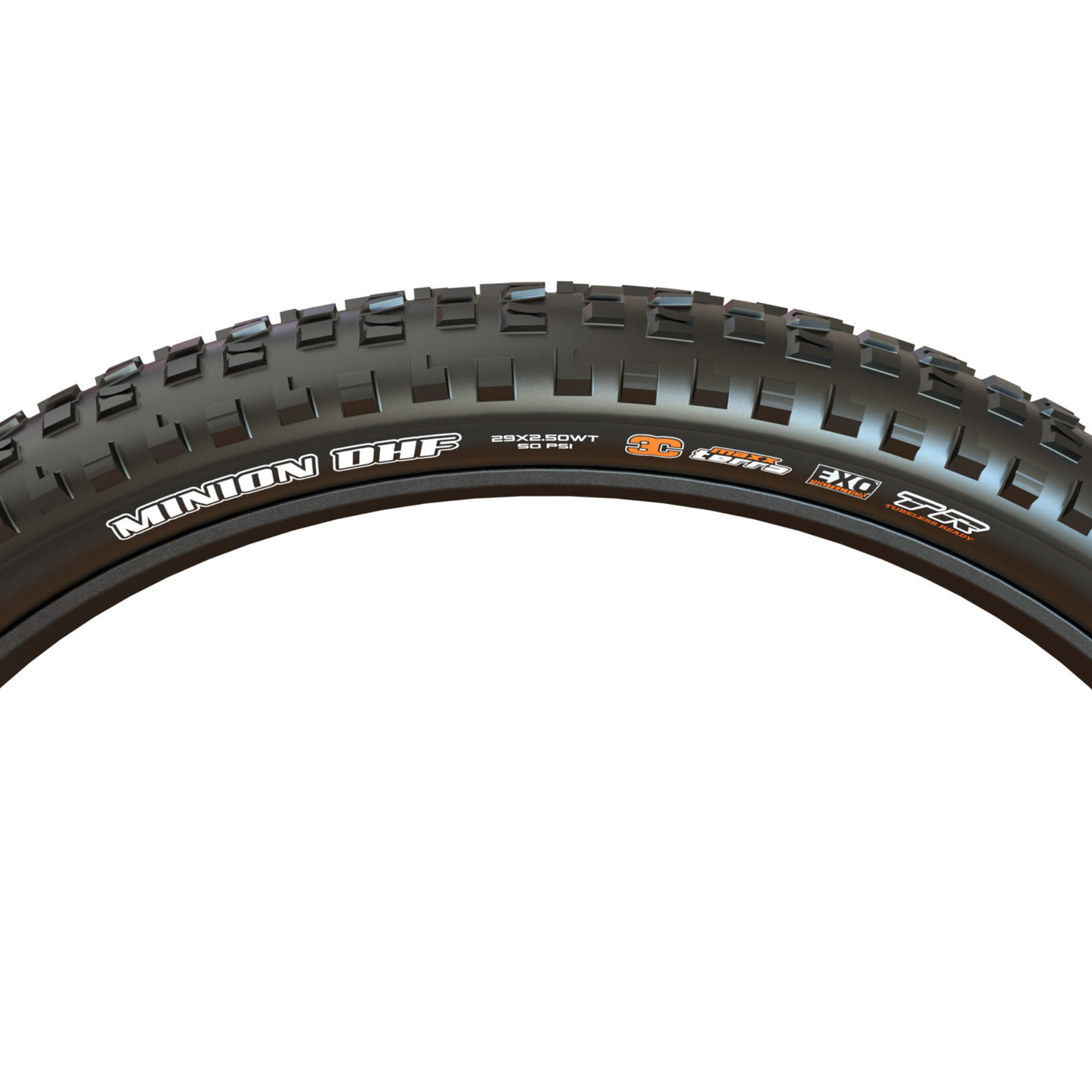 Close up of Maxxis Minion DHF side wall