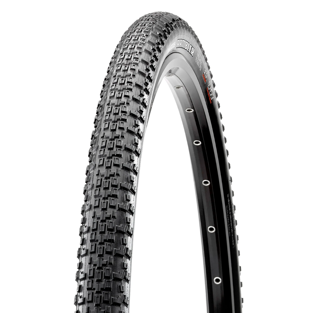 Maxxis Rambler gravel tire in all black colour way.