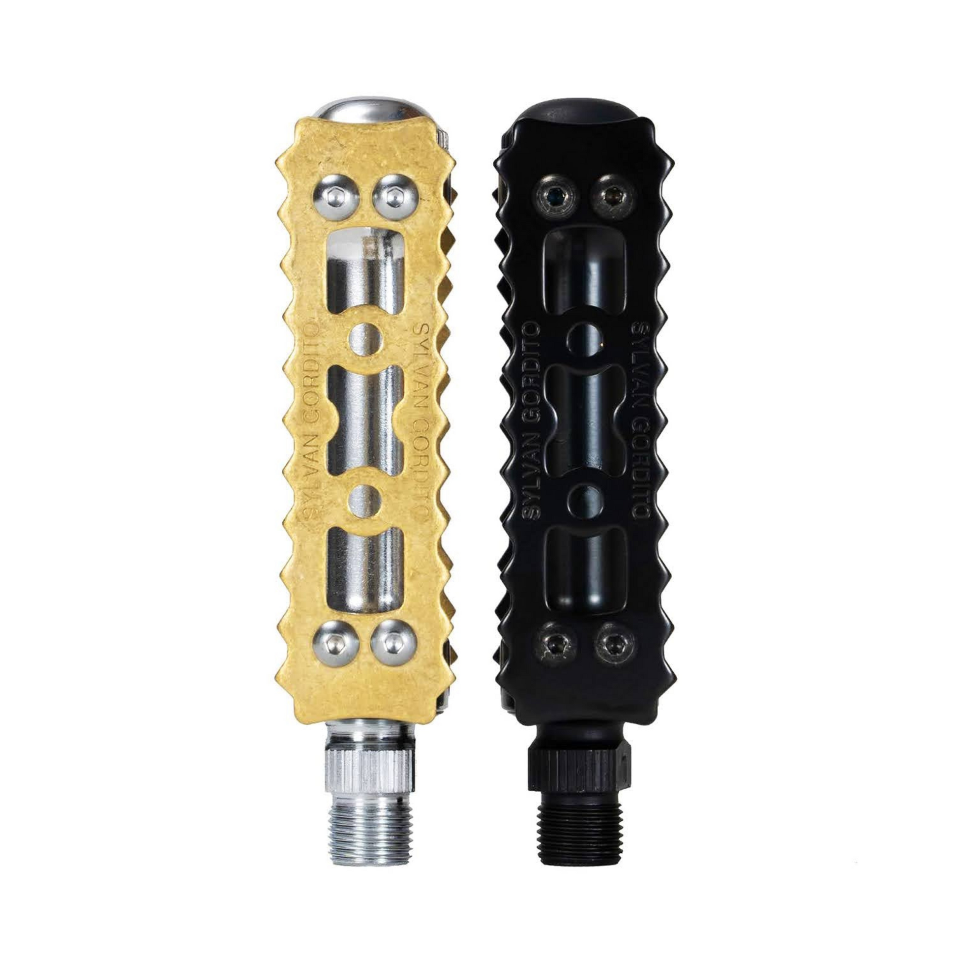MKS Sylvan Gordito Brass For Circles Pedals – Raw & Black Brass finish