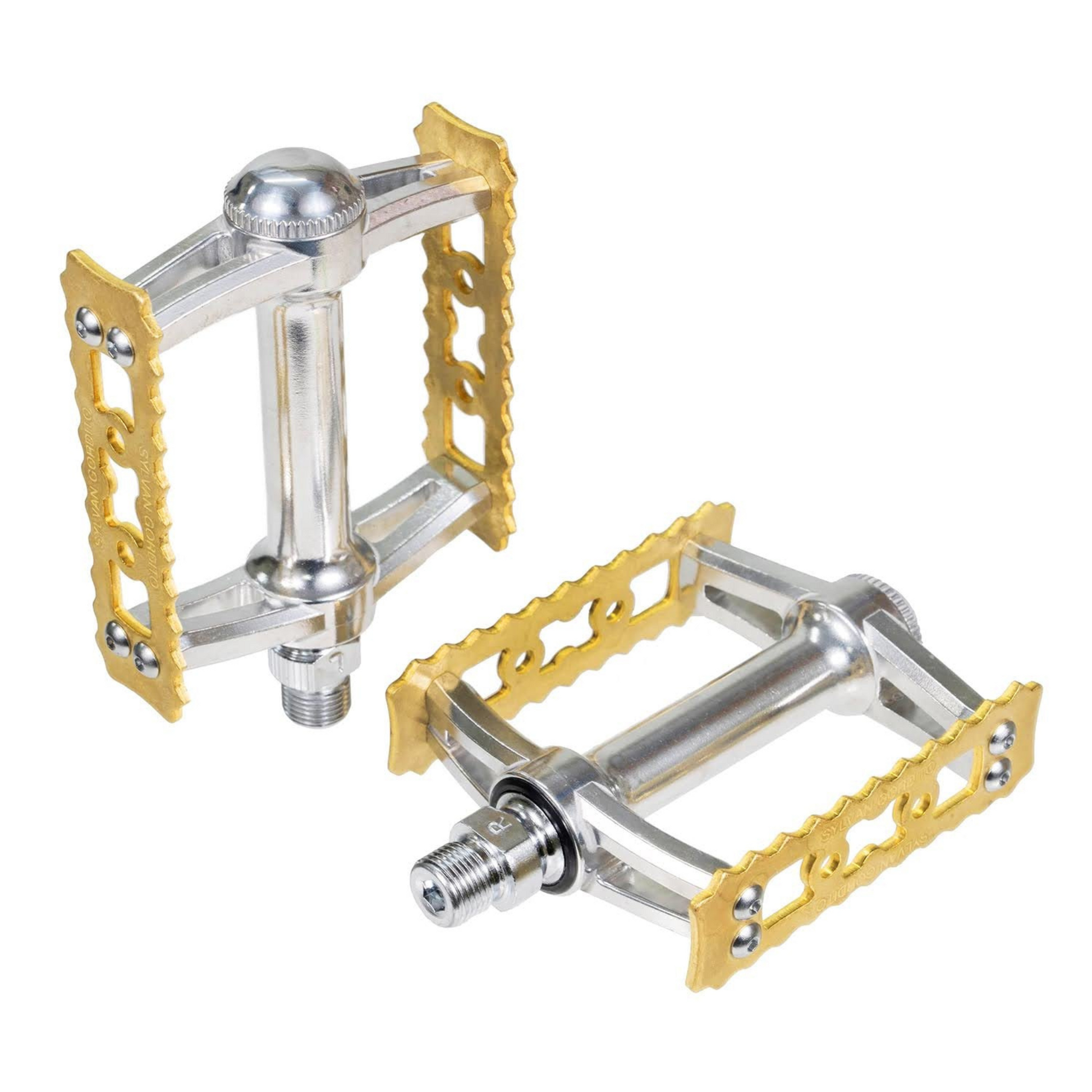 MKS Sylvan Gordito Brass For Circles Pedals – Raw Brass finish