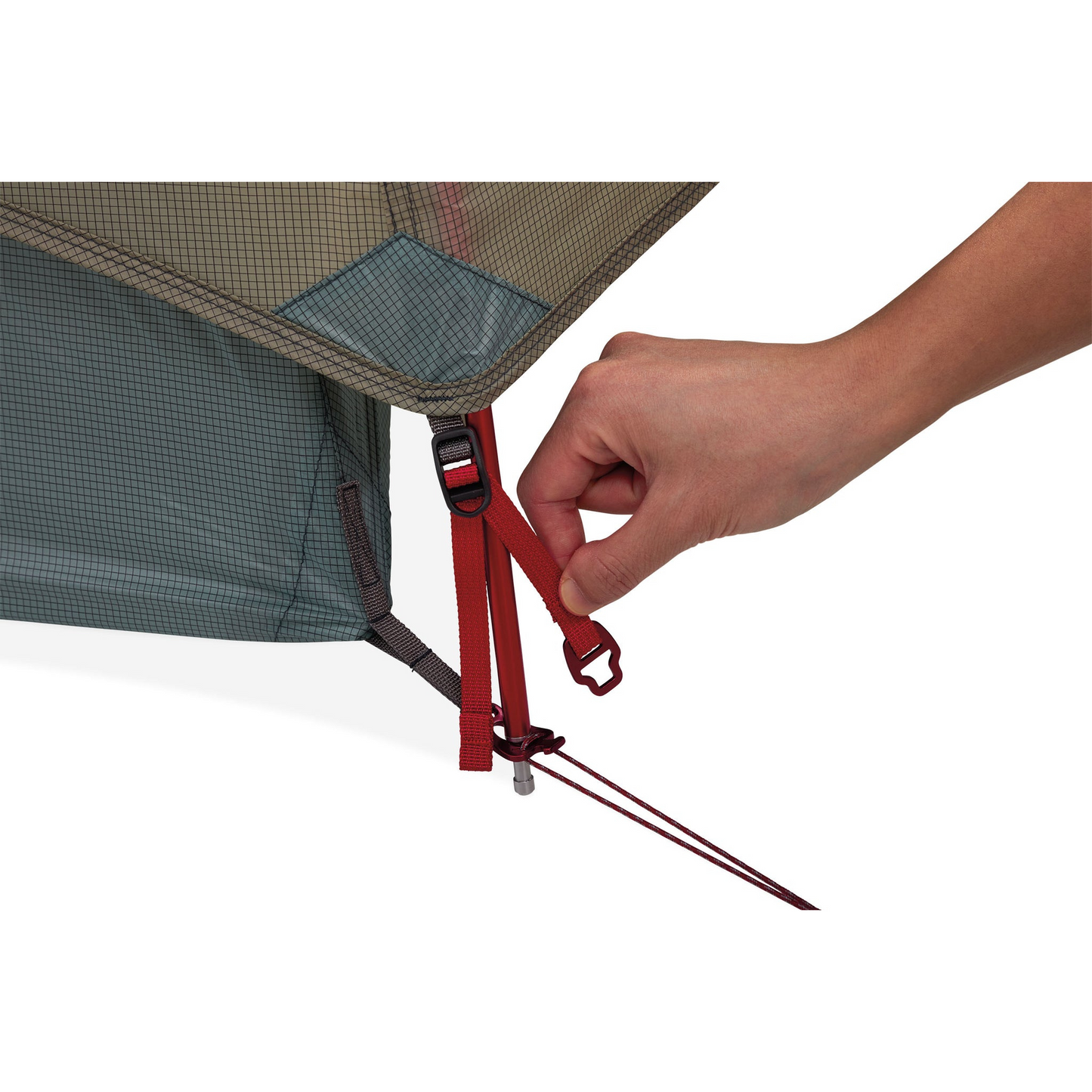 MSR Hubba Hubba LT 1‑Person Tent metal hardware detail