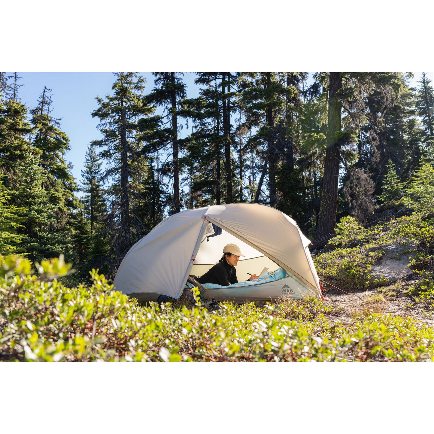 MSR Hubba Hubba LT 1‑Person Tent pitched in the wilderness