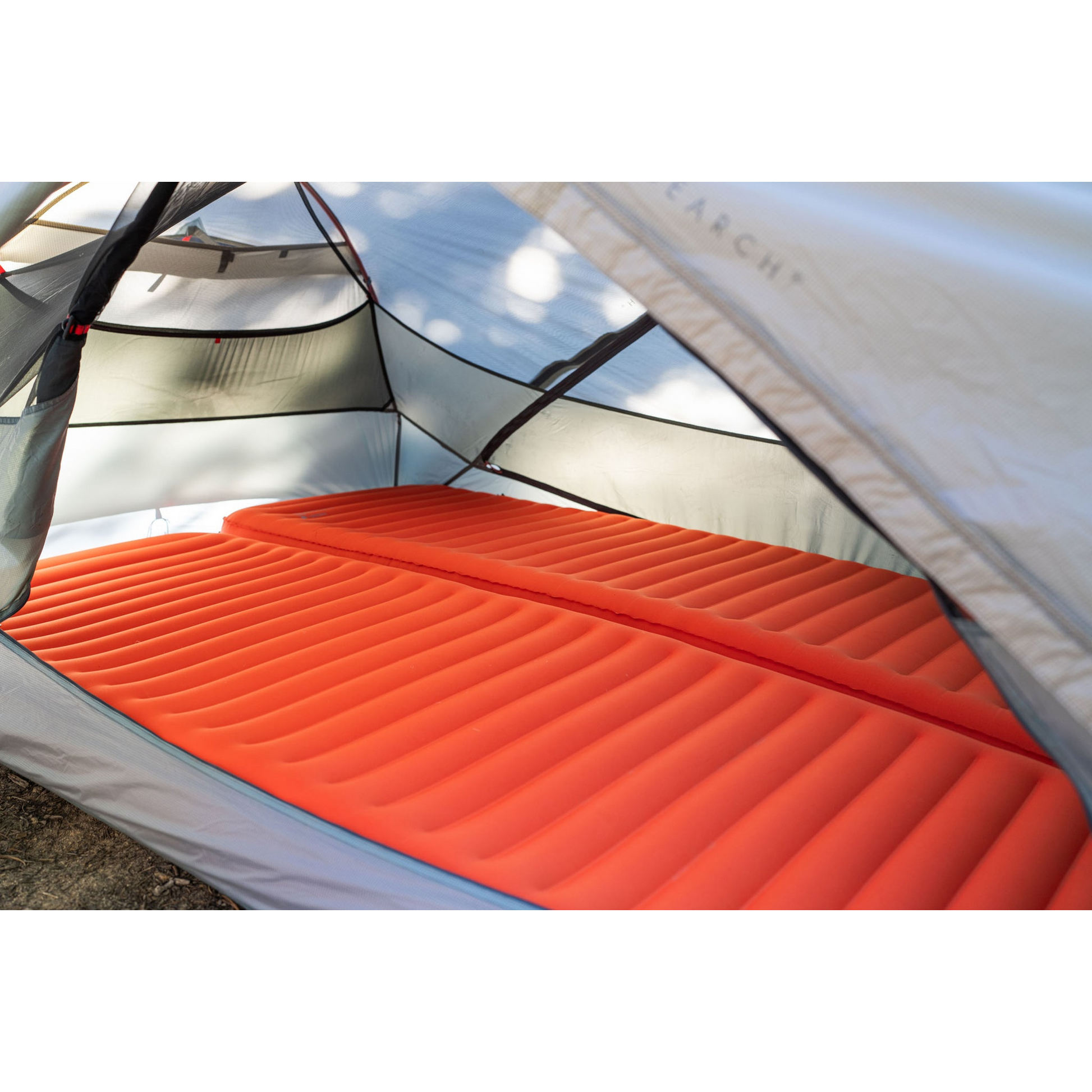 MSR Hubba Hubba LT 2‑Person Tent with two sleeping pads inside