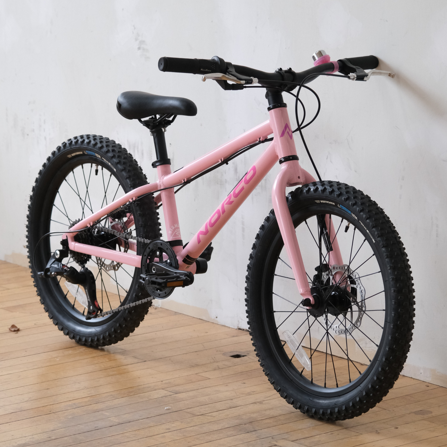 Norco Storm 20 Disc Pink Purple Trade-In youth front side view