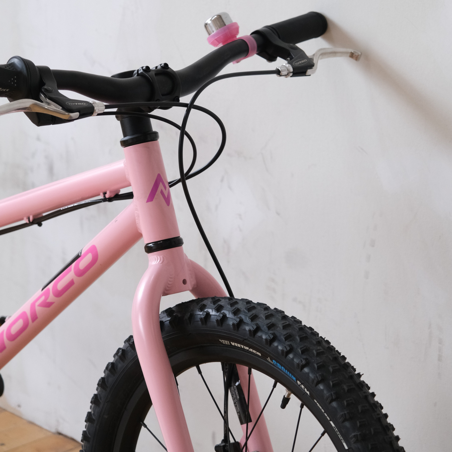 Norco Storm 20 Disc Pink Purple Trade-In youth front tube view