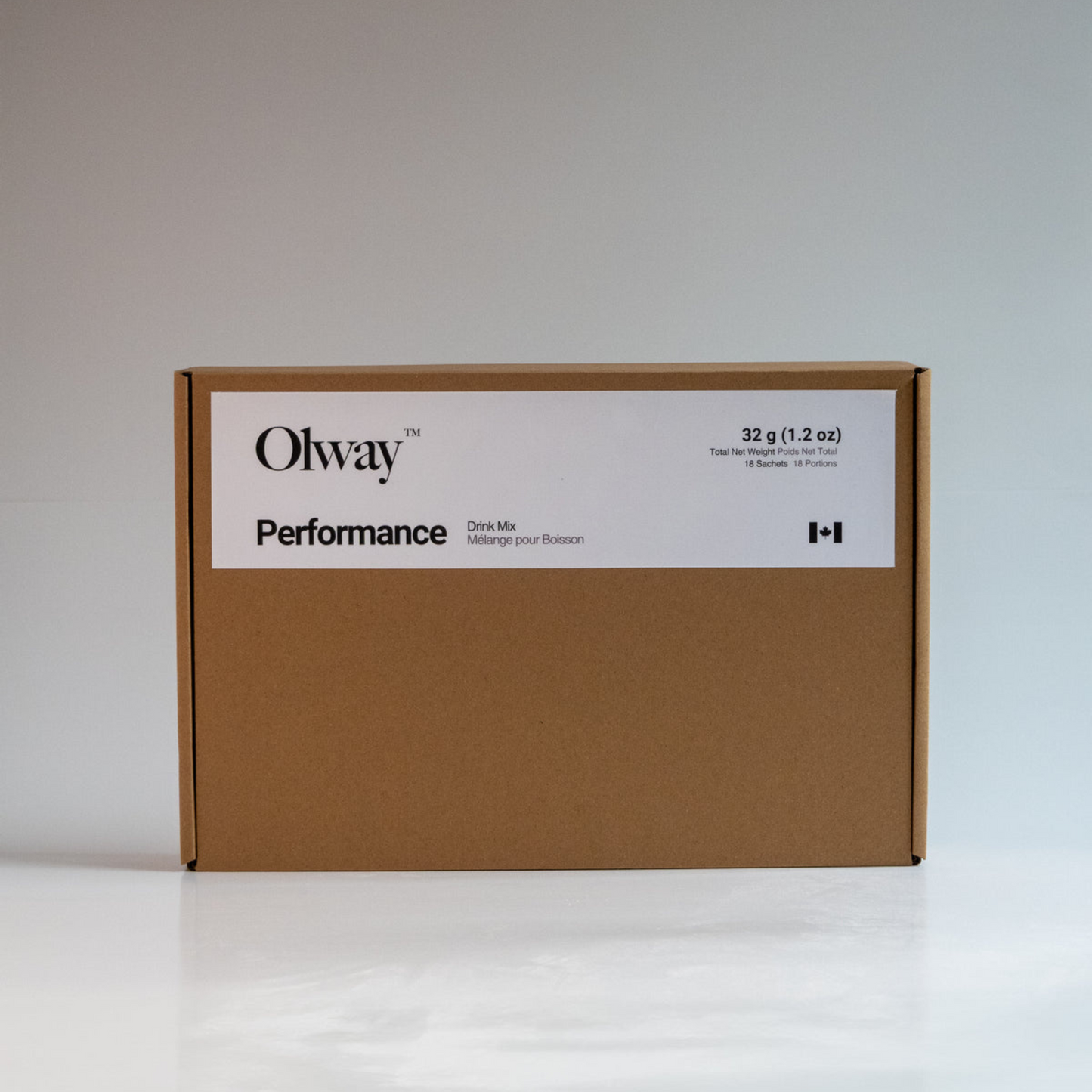 Box of Olway performance drink mix