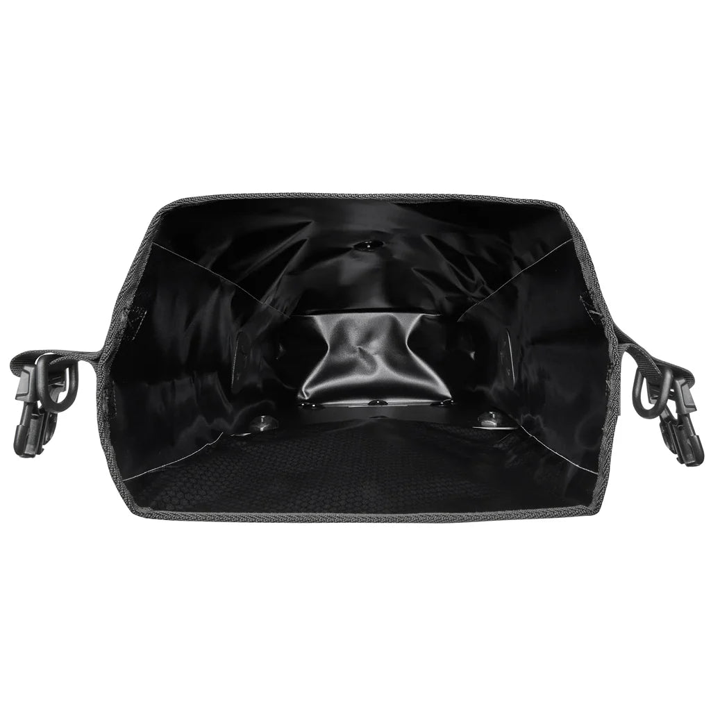 Ortlieb Gravel Pack QL2.2 panniers Black Matt opened top internal view