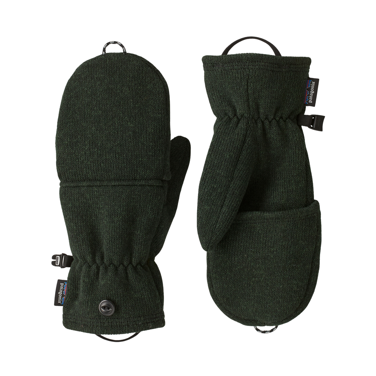 Patagonia Better Sweater Fleece Convertible Gloves/Mittens in Old Growth Green
