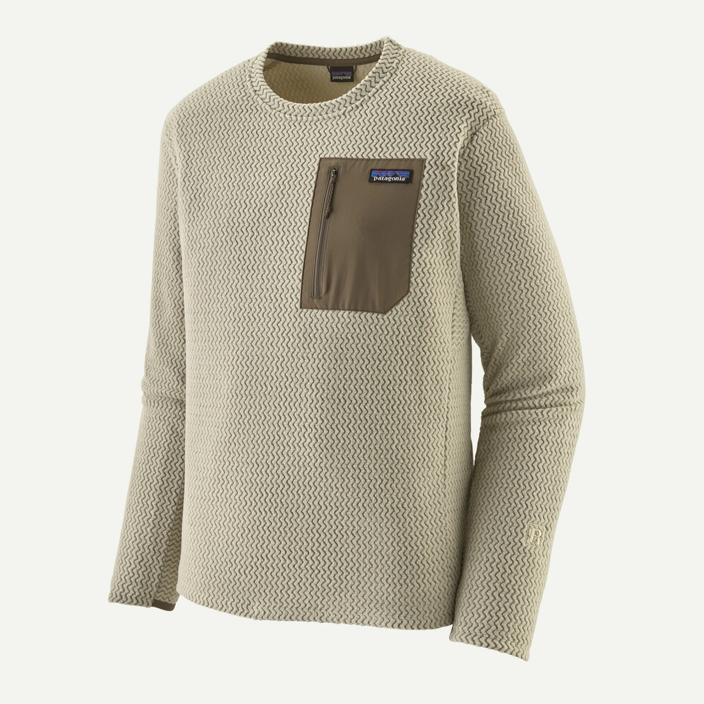 Patagonia R1 Air Fleece Midlayer Crewneck in Pelican