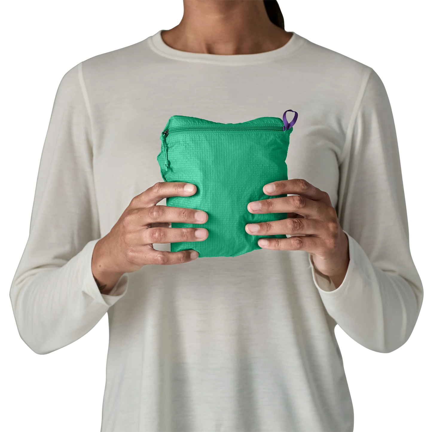 Patagonia Women’s Houdini Stash packed into pocket