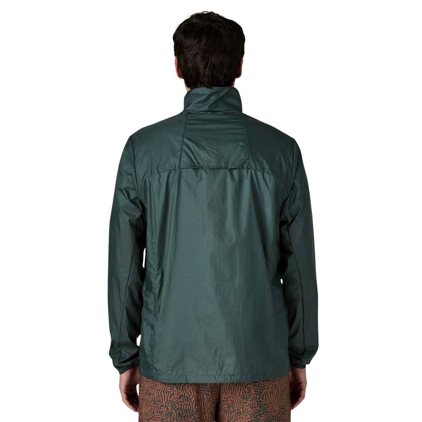 Patagonia Men’s Houdini Stash Half‑Zip Pullover in Cascade Green colour, back