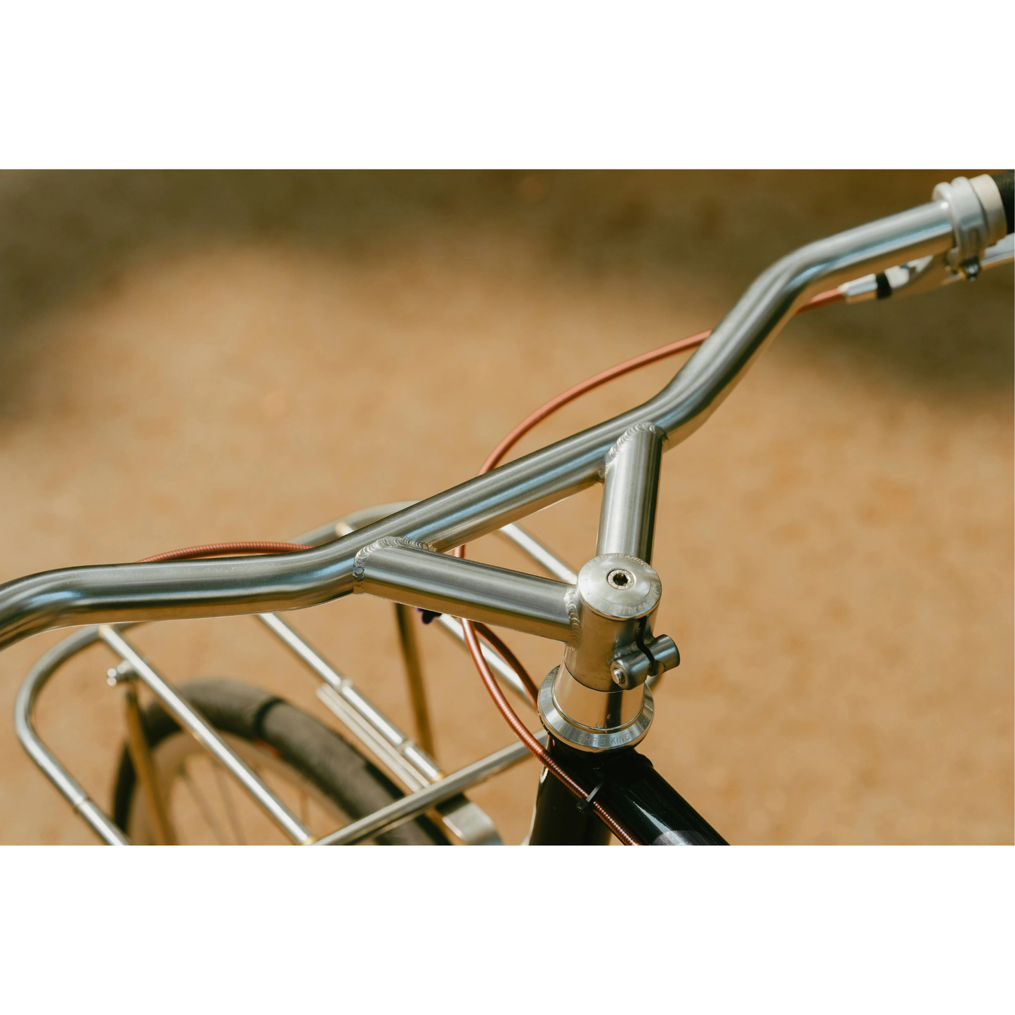 SimWorks Still Cruisin’ Bar chromoly construction silver option on bicycle