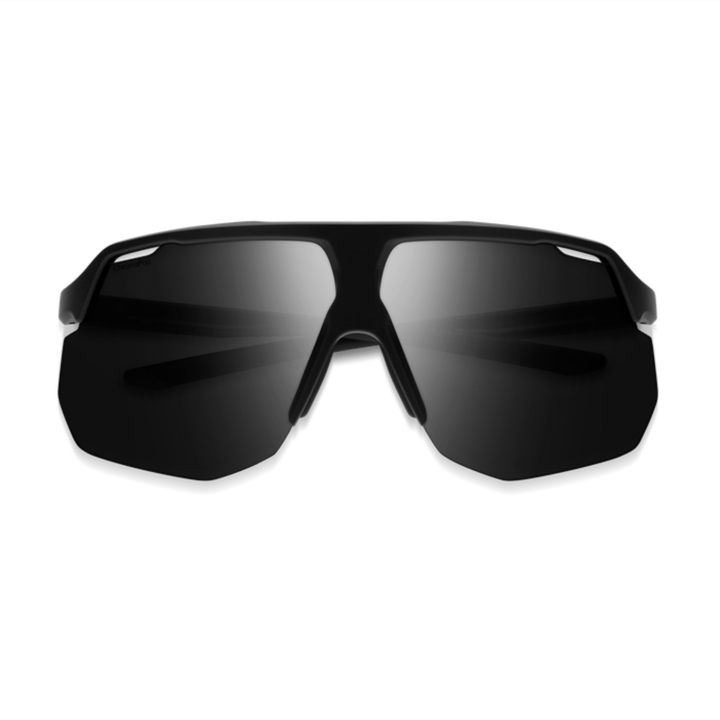 Smith Motive Performance Sunglasses – Matte Black frame with CP Black Mirror lens front view