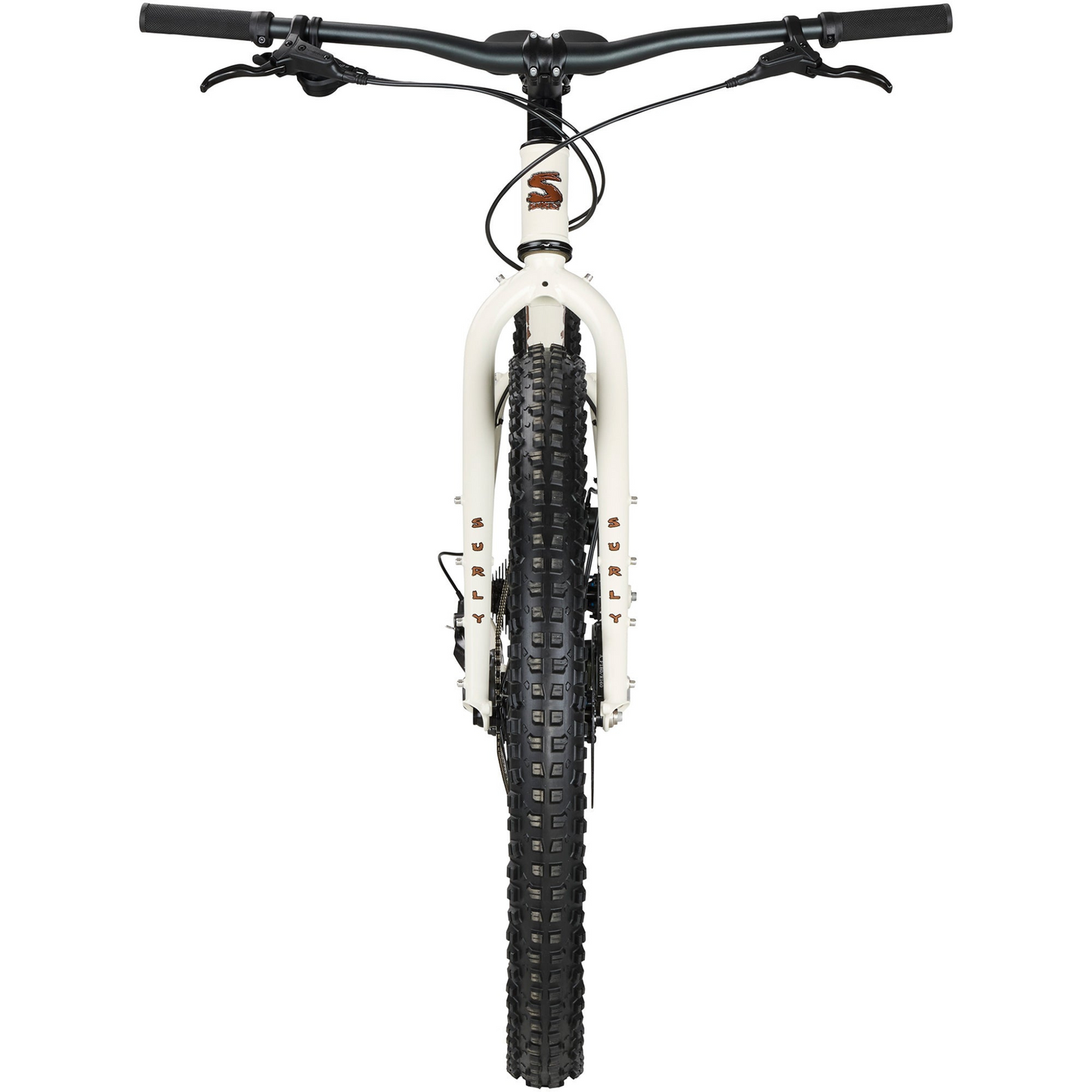 Surly Karate Monkey in Snow Mold White Front Profile
