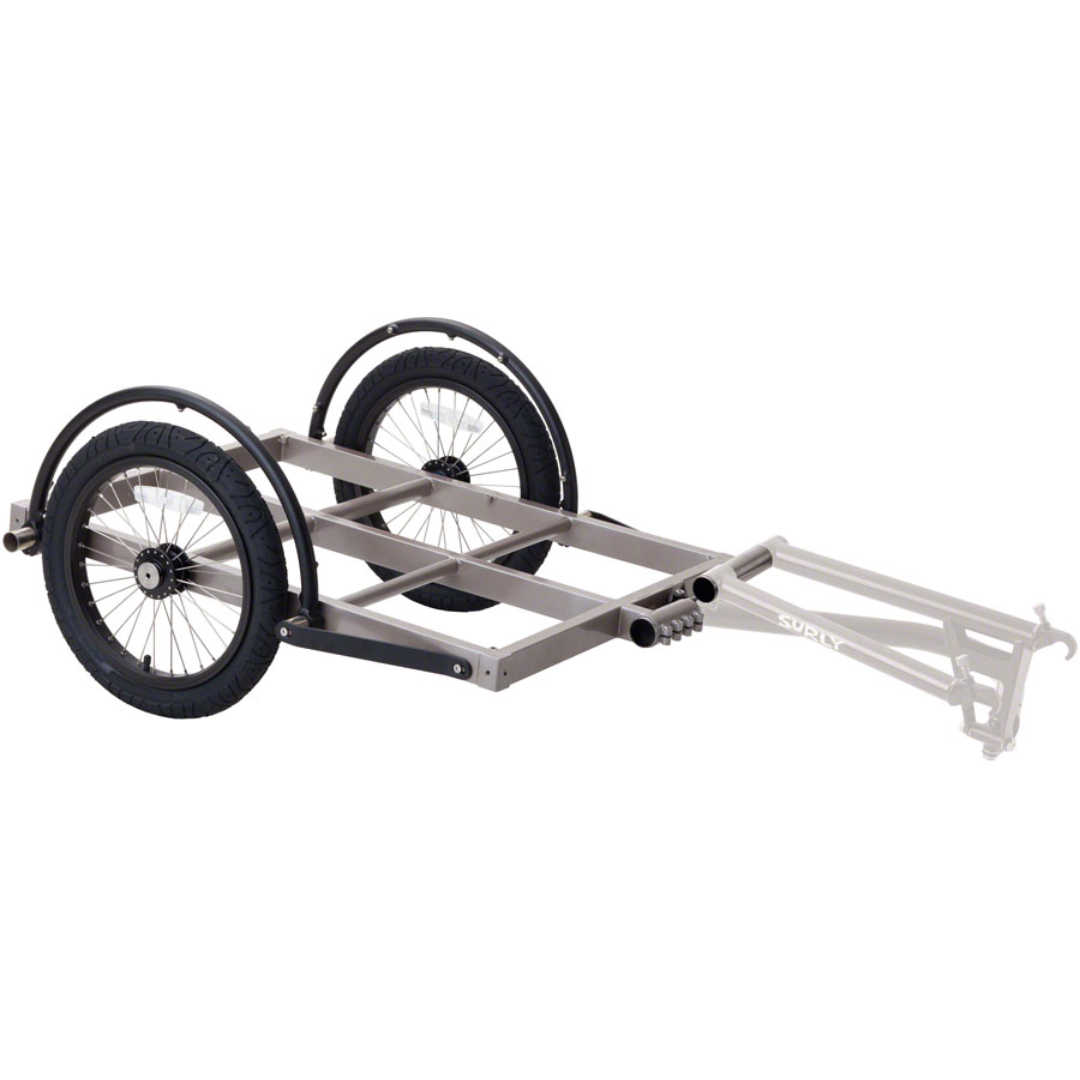 Surly Ted bike trailer short silver black