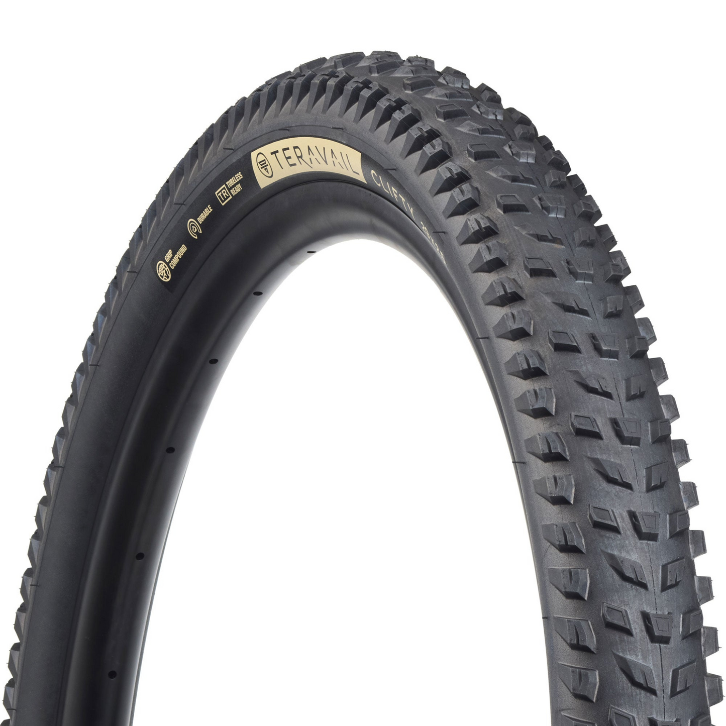 Teravail Clifty black 29 x 2.5 all‑mountain tire tread view