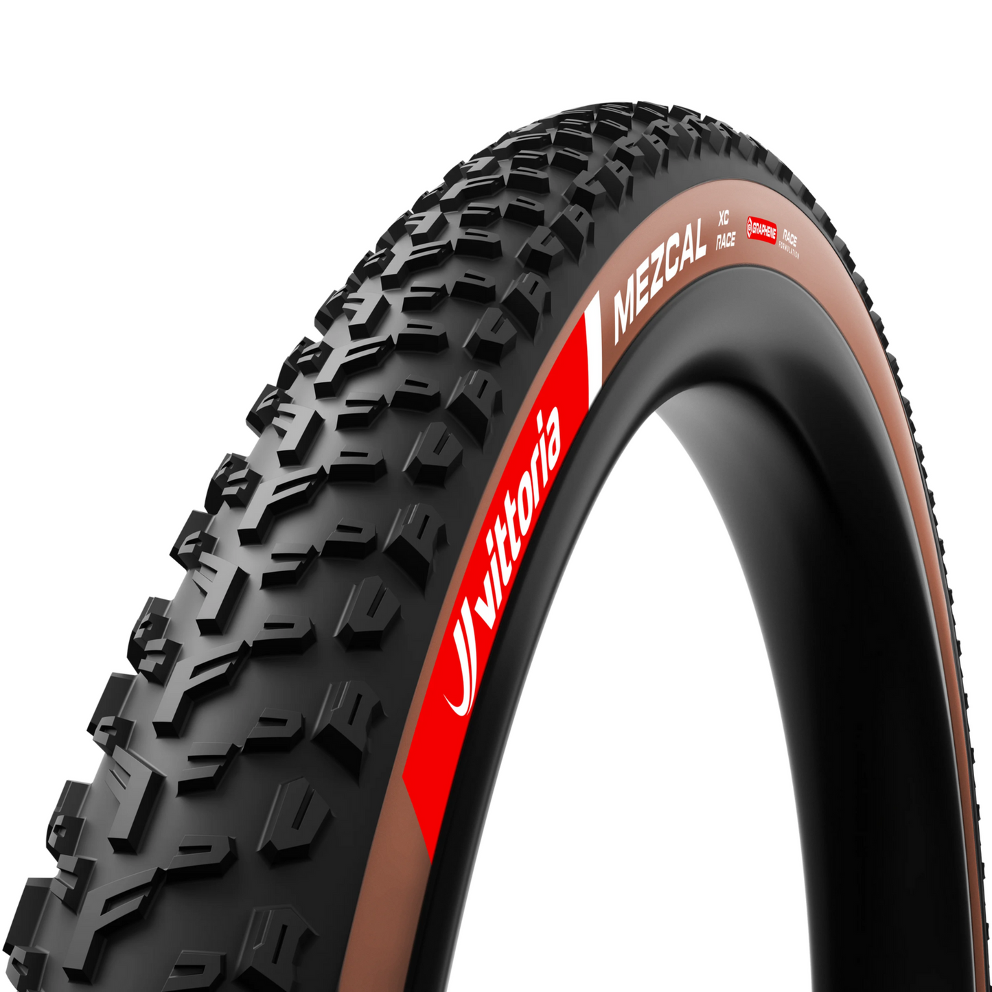 Vittoria Mezcal XC Race Tire brown angled view