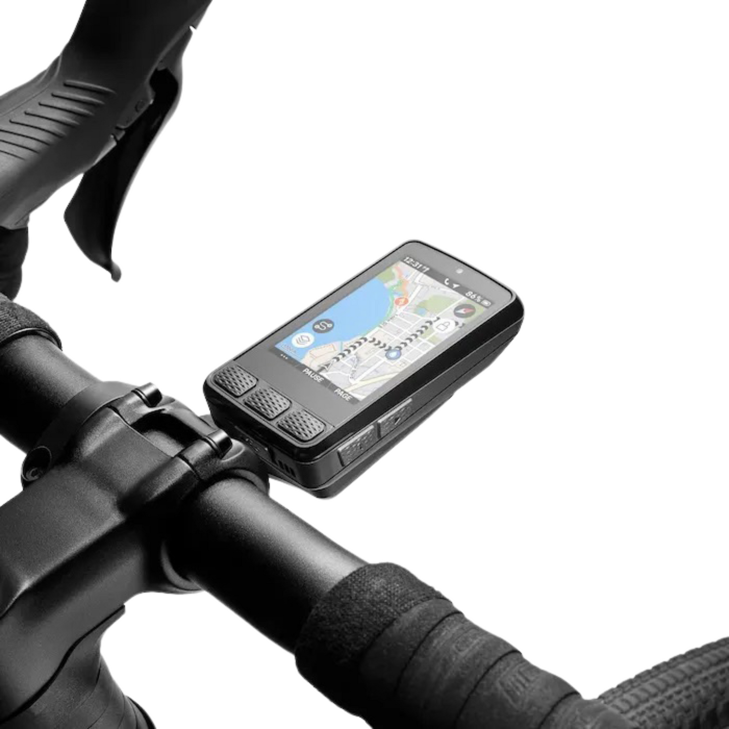 Wahoo ELEMNT ROAM 3 mounted on road bike handlebars