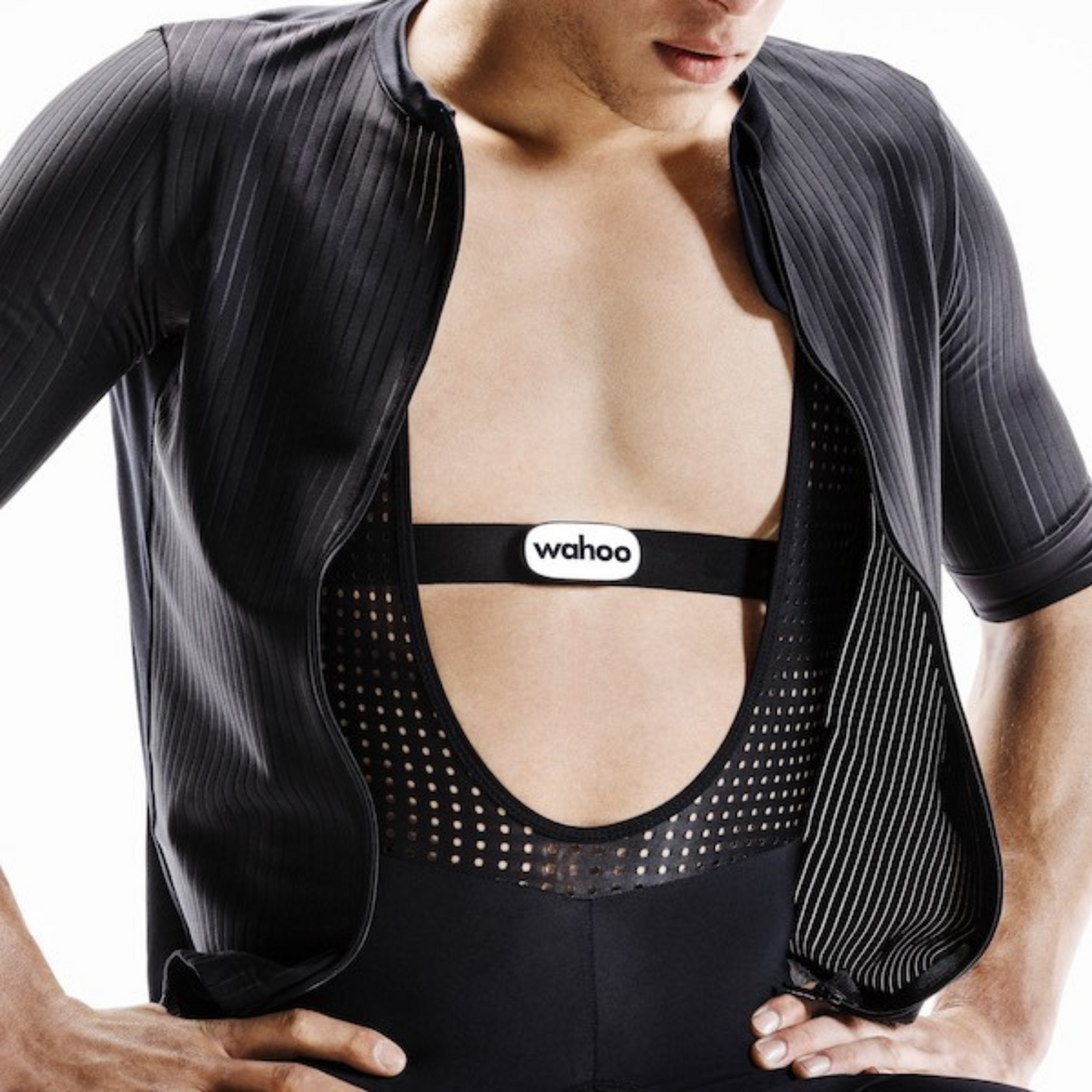 Wahoo TRACKR Heart Rate Monitor being worn