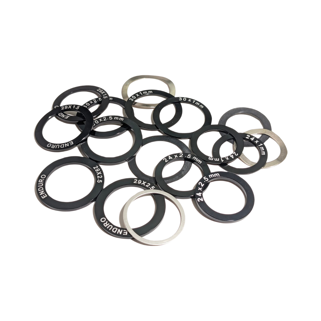 Bottom Bracket Spindle Spacer Kits