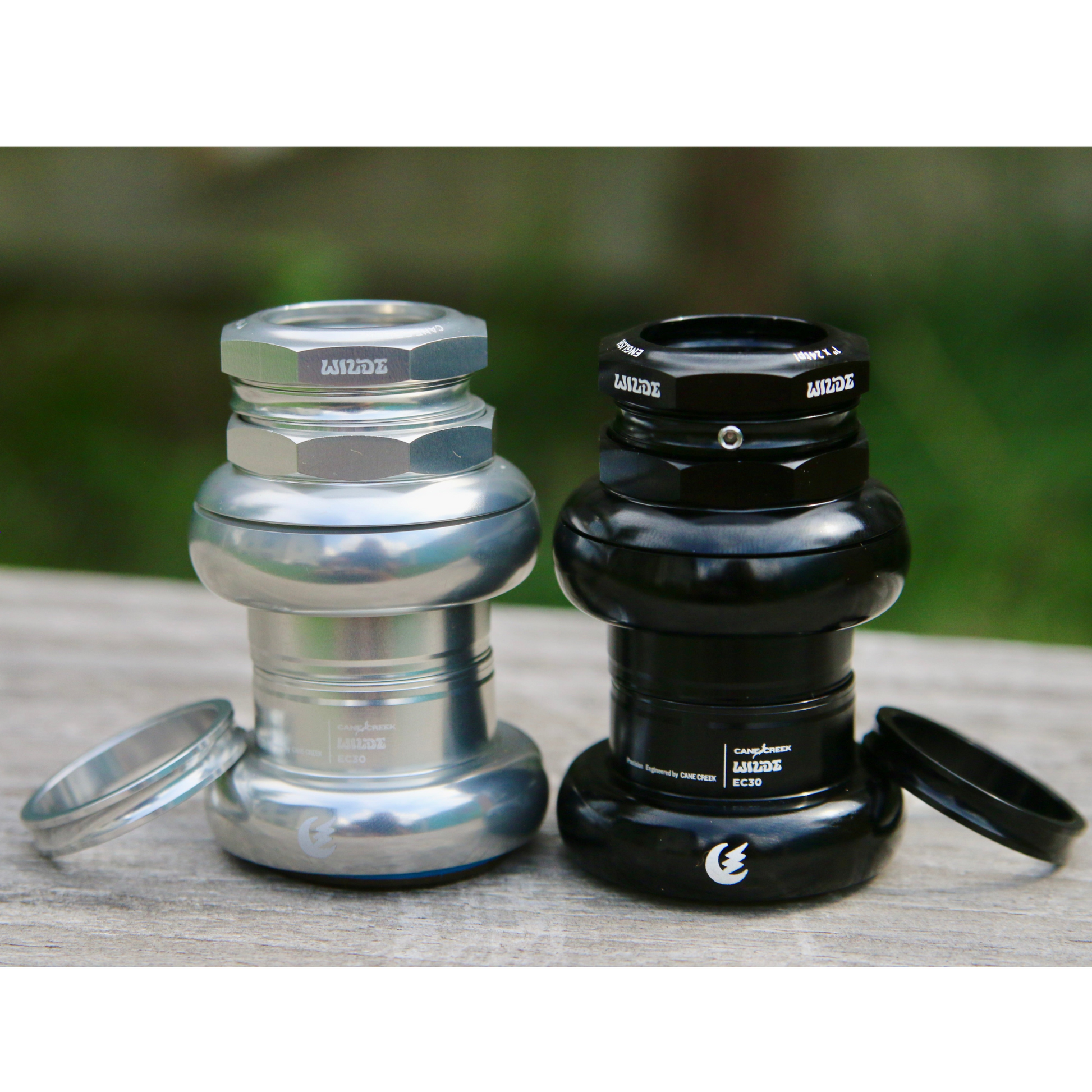 Wilde × Cane Creek 110 ZN 1″ Threaded Headset – 7075 aluminum with subtle Wilde logo in silver and black