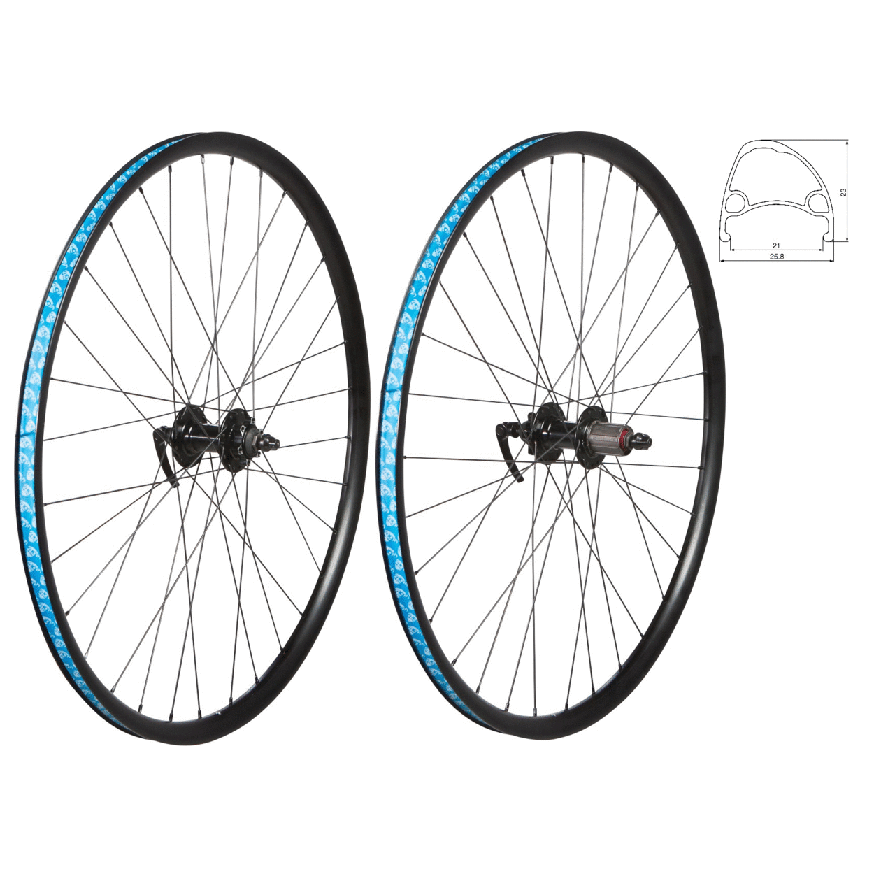 49N Road Gravel CX 700c Disc Rear 6 Bolt QR Wheel Dismount