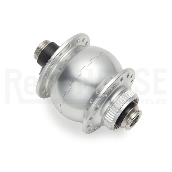 SONdelux 12 centerlock disc dynamo hub silver