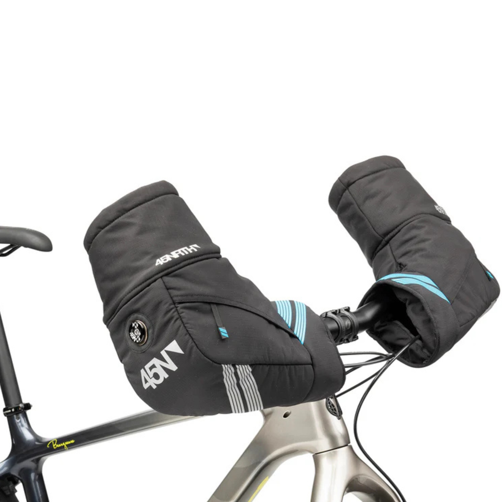 45nrth Cobrafist pogies flat bar right side view