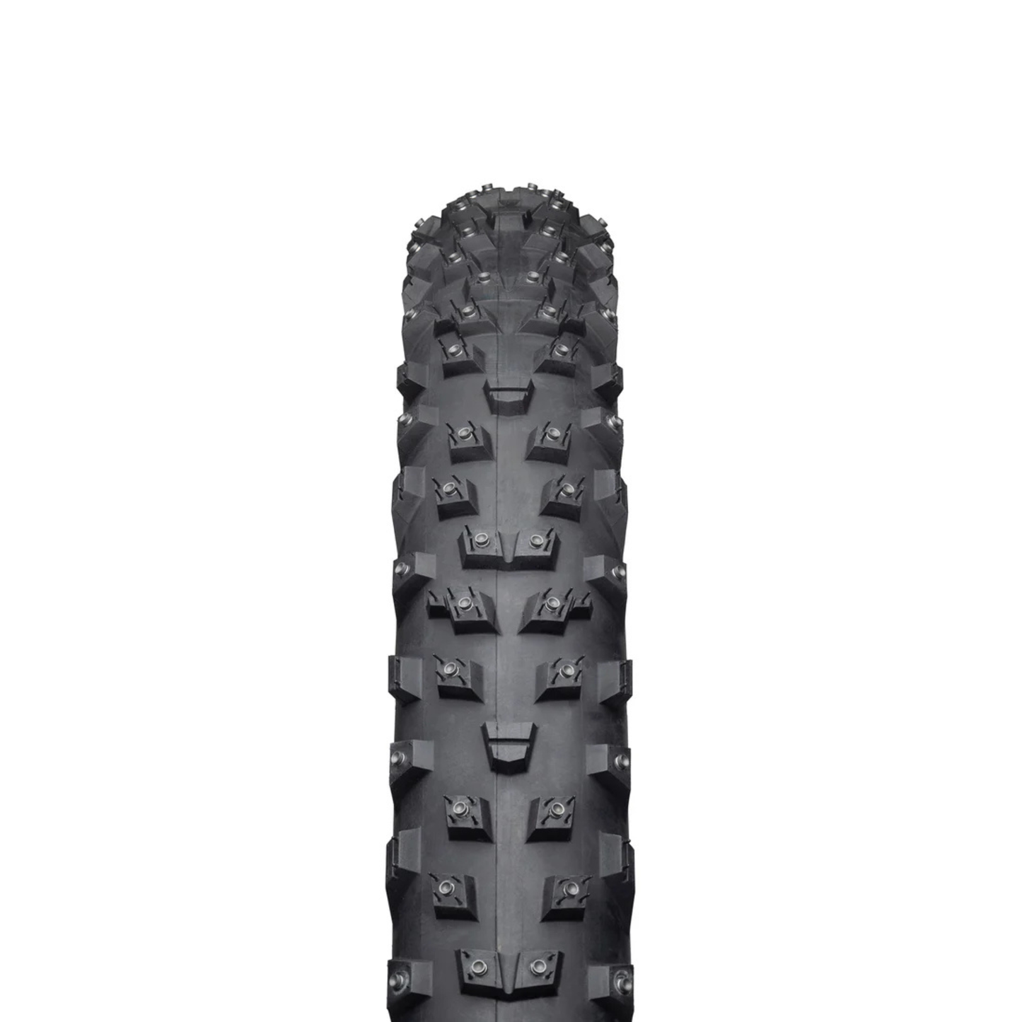 45NRTH Wrathchild Trail tire tread and studs close up 