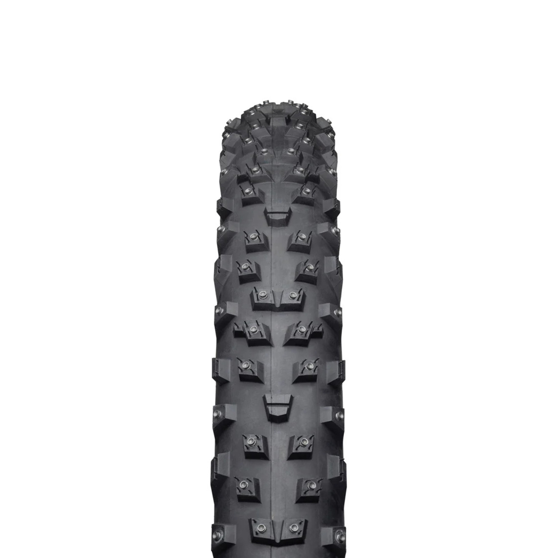 45NRTH Wrathchild Trail tire tread and studs close up 