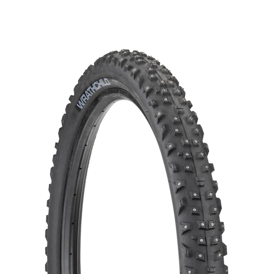 45NRTH Wrathchild Trail tire tread and studs side view