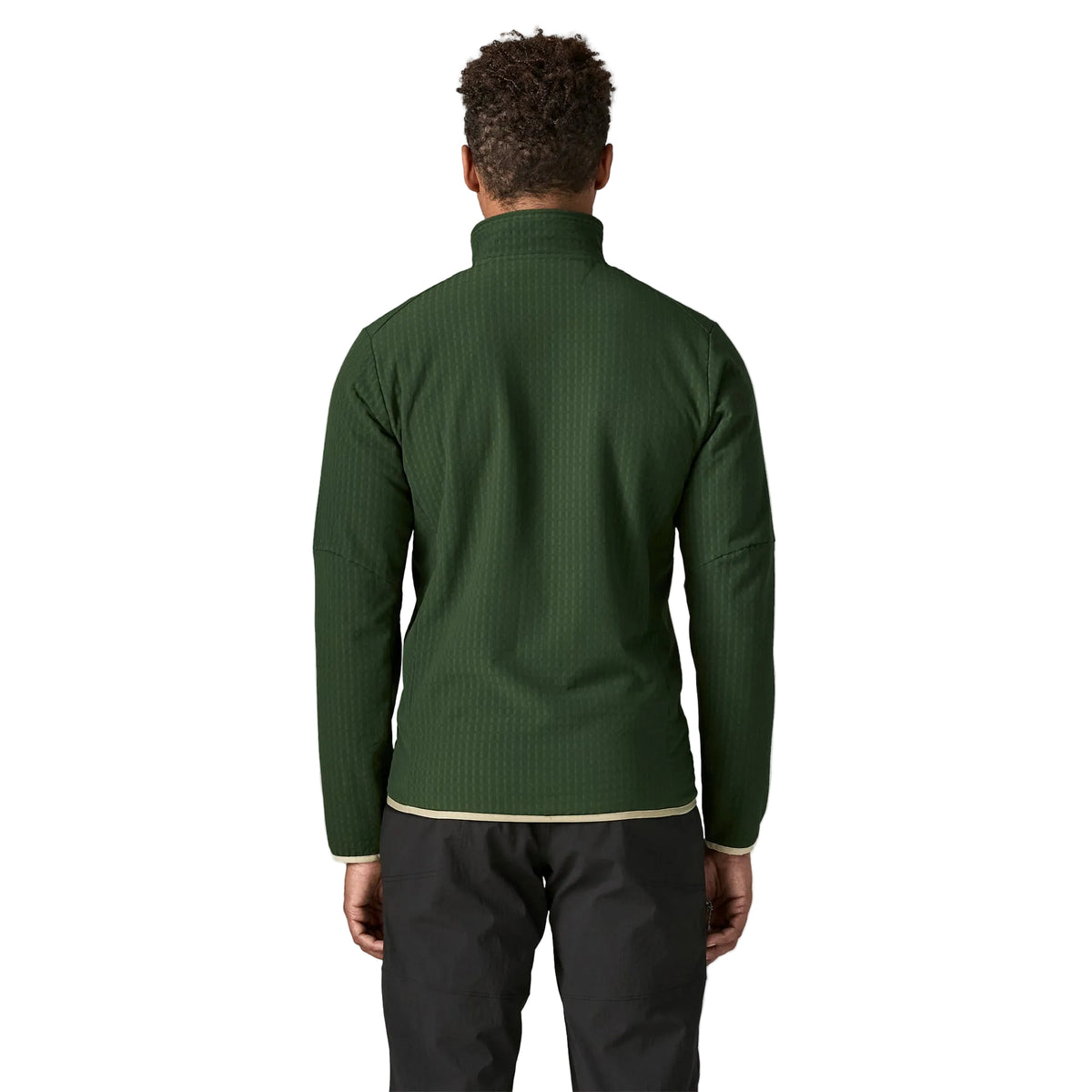 Patagonia Men's R2 TechFace Jacket featuring high-loft stretch fleece, full-length zipper, chest pocket and two zippered handwarmer pockets.