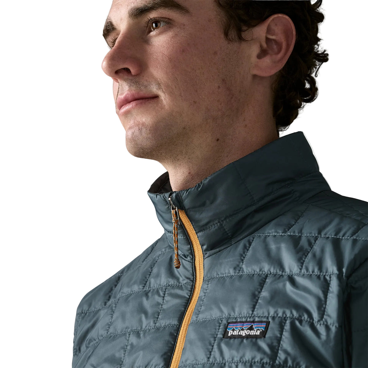 Patagonia Men's Nano Puff Jacket featuring recycled polyester ripstop fabric, signature brick quilting, full-length zipper and insulated construction.