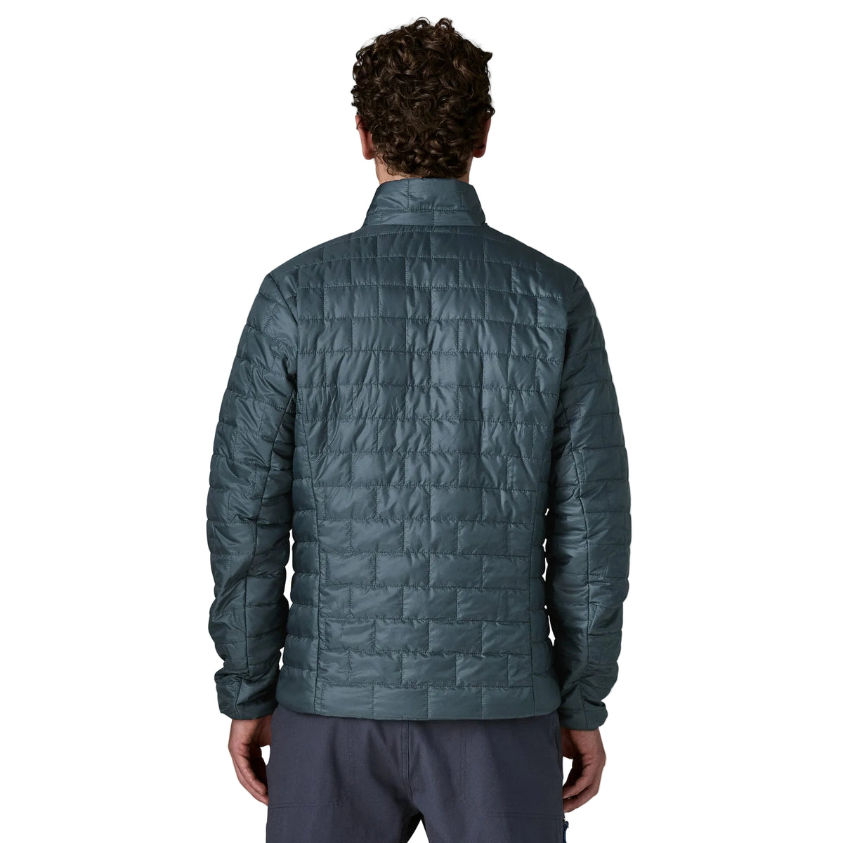 Patagonia Men's Nano Puff Jacket featuring recycled polyester ripstop fabric, signature brick quilting, full-length zipper and insulated construction.