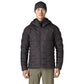 Patagonia Men's Durable Down Hoody featuring abrasion-resistant ripstop fabric, insulated adjustable hood, full-length zipper and quilted down construction.