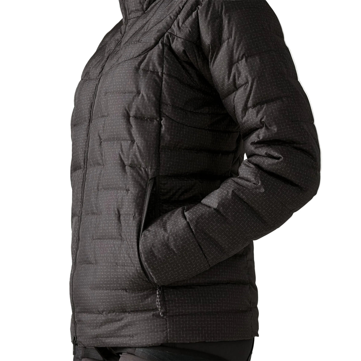 Patagonia Women's Durable Down Hoody featuring abrasion-resistant ripstop fabric, insulated adjustable hood, full-length zipper and quilted down construction.